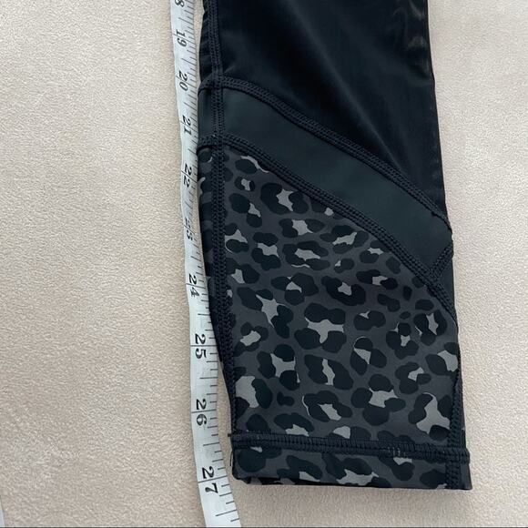 Fabletics Ultracool Leopard Mesh High Rise Legging Size XS High Waisted Pockets - Picture 7 of 8
